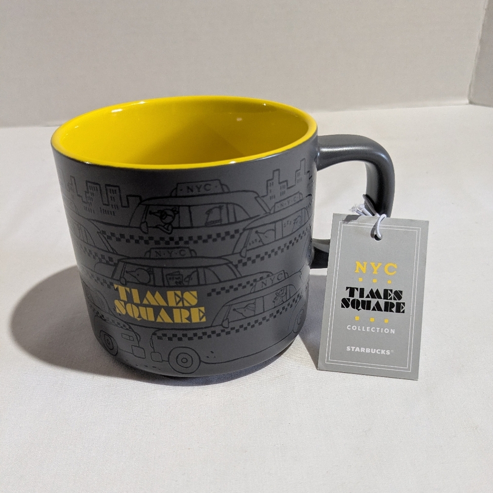 Starbucks Times Square Coffee NYC Collection Mug 12 oz New